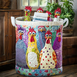 Panier à Linge Matelassé - Poule Couture