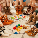 Zoe - Chaussettes Rayées Avec Animaux